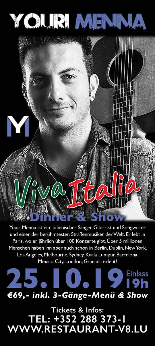 Youri Menna 25.10.2019 V8-Restaurant Junglinster Luxemburg Youri Menna 25.10.2019 V8-Restaurant Junglinster Luxemburg